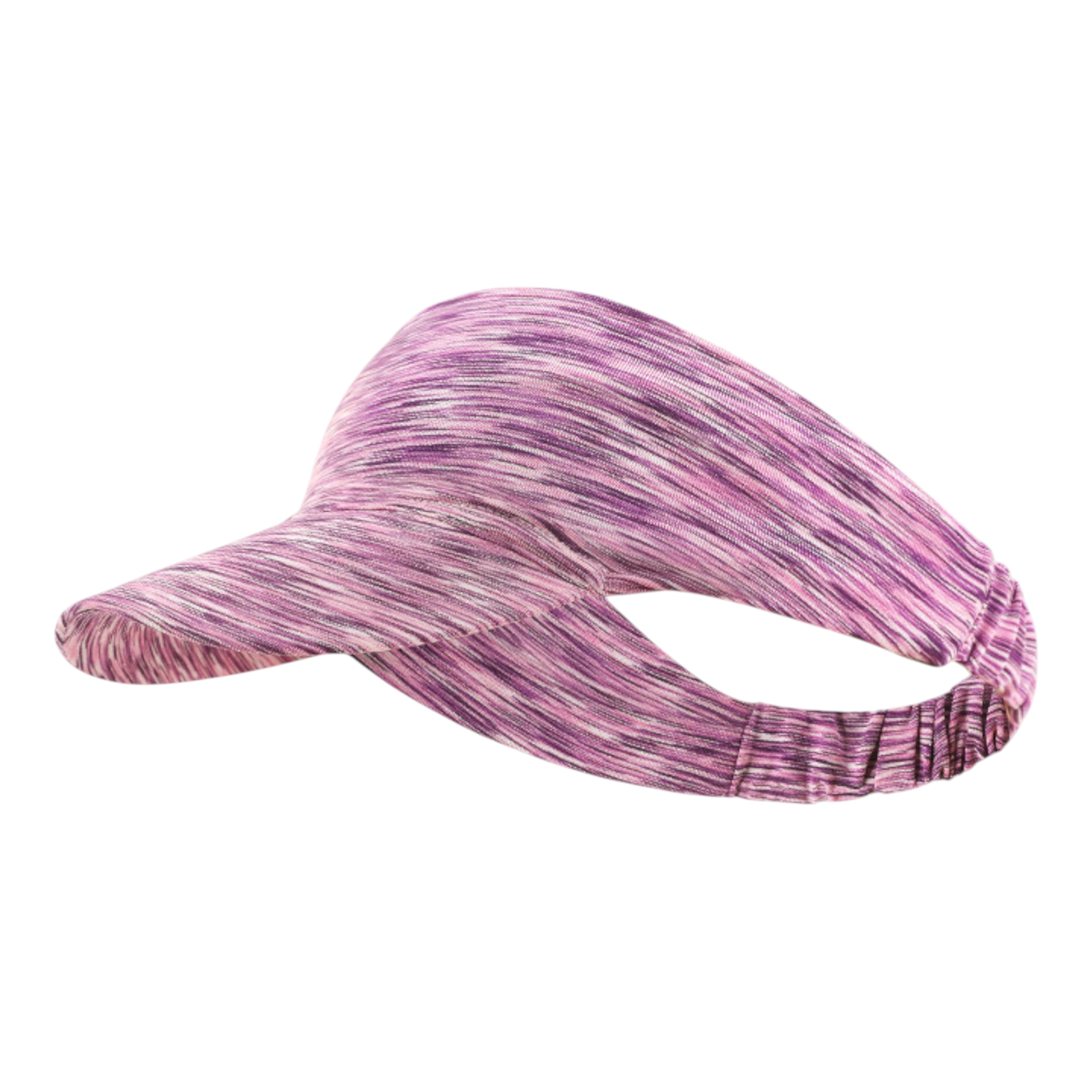 Anna-Kaci Stretchy UV Protection Sports Visor Hat Lightweight Rainbow Stripe Design for Hiking Beach Running Outdoor Travel