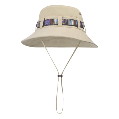 Anna-Kaci Wide Brim Bucket Hat with Colorful Ribbon Trim Breathable Mesh Lining and Adjustable Chin Strap for Outdoor Use