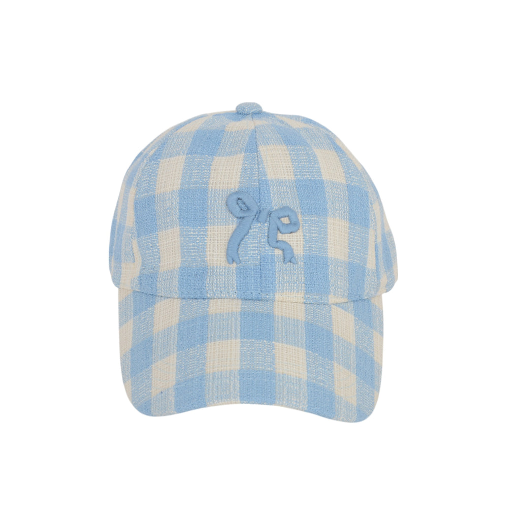 Anna-Kaci Women's Embroidered Bow Baseball Cap with Contrast Stitching and Curved Brim