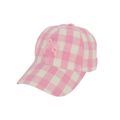 Anna-Kaci Women's Embroidered Bow Baseball Cap with Contrast Stitching and Curved Brim