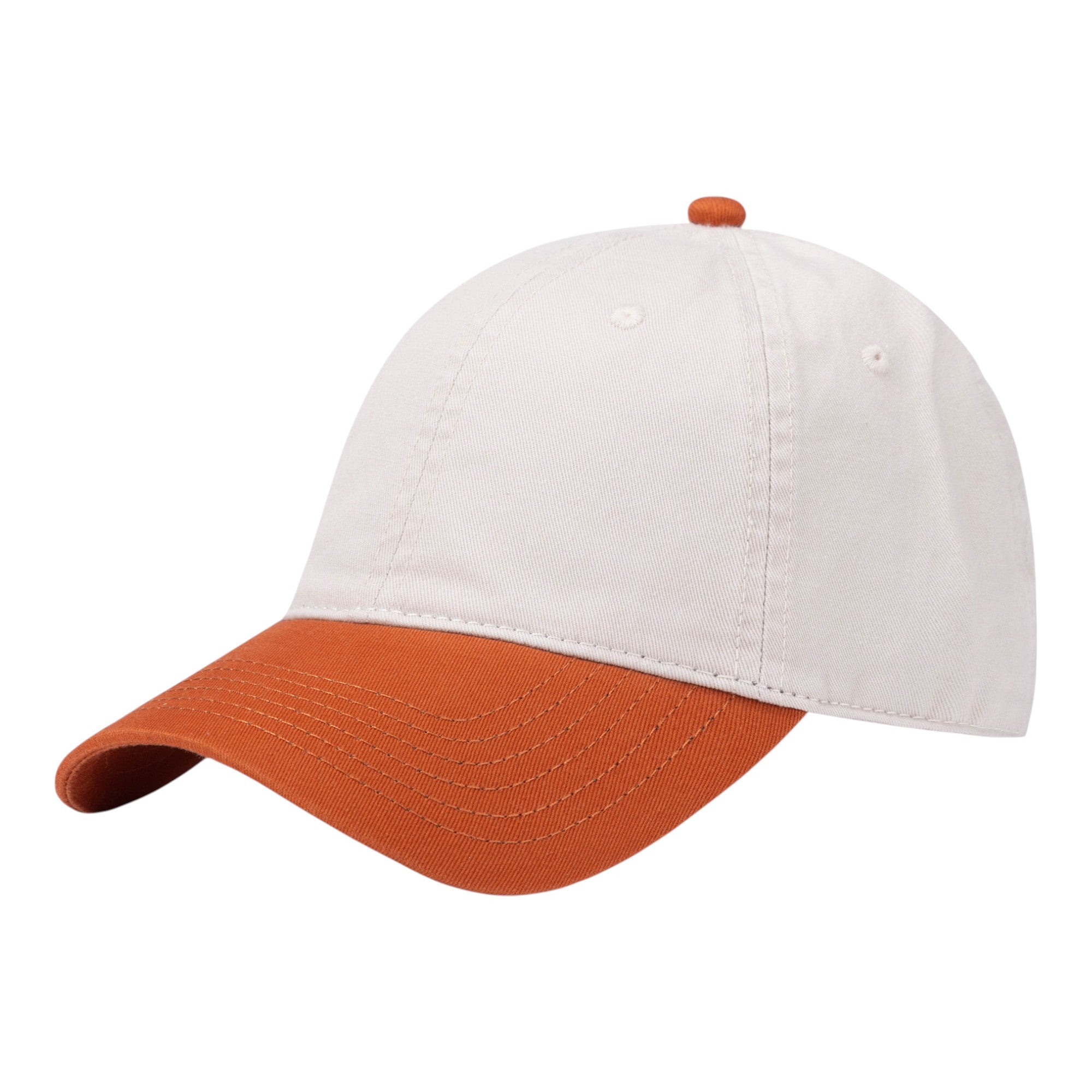 Anna-Kaci Unisex Classic Two-Tone Baseball Cap with Curved Brim and Adjustable Buckle Strap