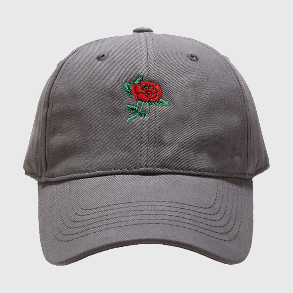 Anna-Kaci Women's Baseball Cap with Rose Embroidery