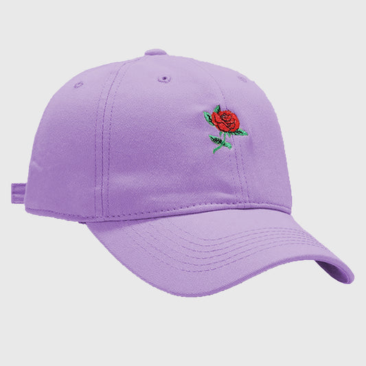 Anna-Kaci Women's Baseball Cap with Rose Embroidery