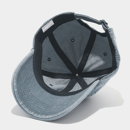 Anna-Kaci Women's Denim Baseball Cap with Cherry Embroidery