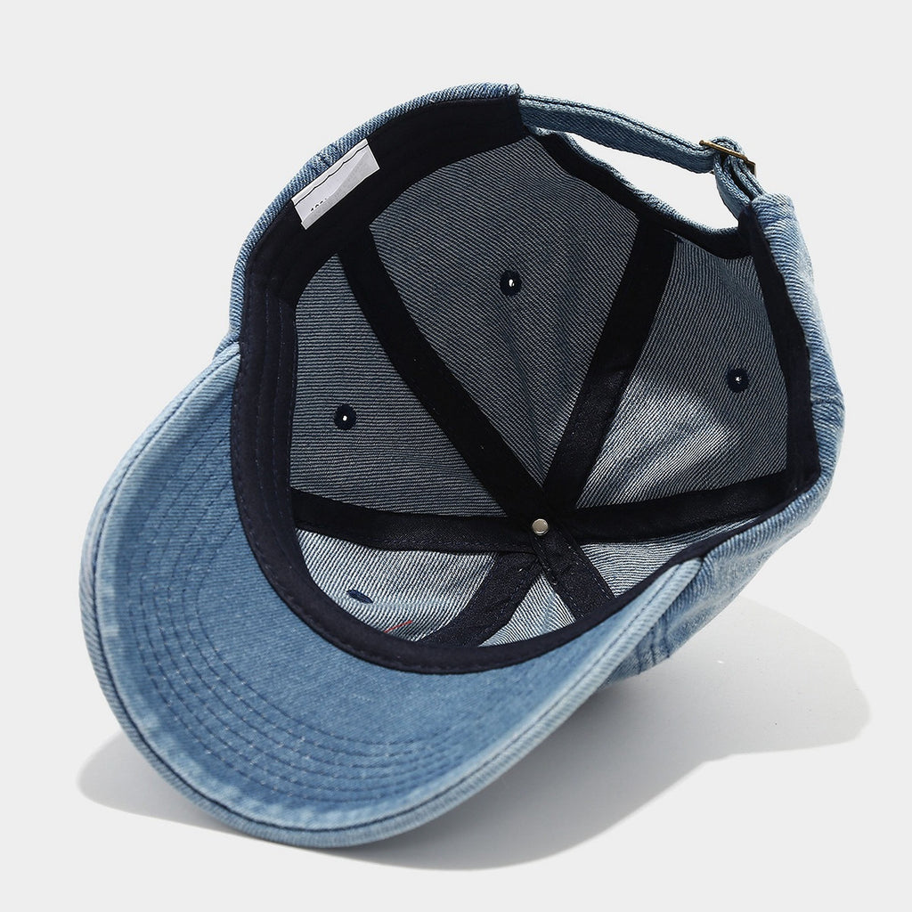 Anna-Kaci Women's Denim Baseball Cap with Cherry Embroidery