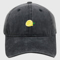 Anna-Kaci Women's Vintage Washed Baseball Cap with Lemon Embroidery