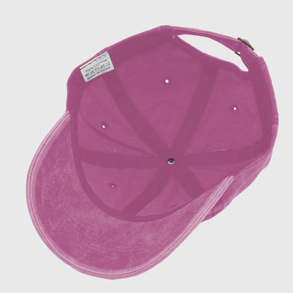 Anna-Kaci Women's Vintage Washed Baseball Cap with Lemon Embroidery