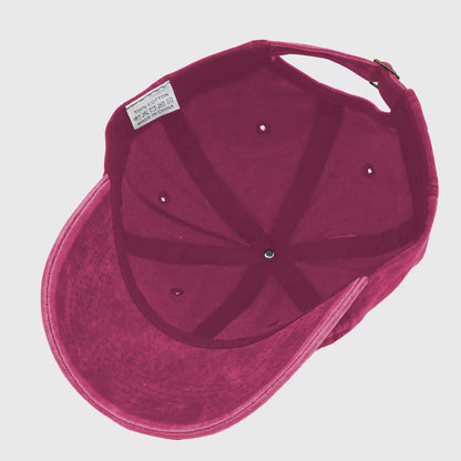 Anna-Kaci Women's Vintage Washed Baseball Cap with Lemon Embroidery