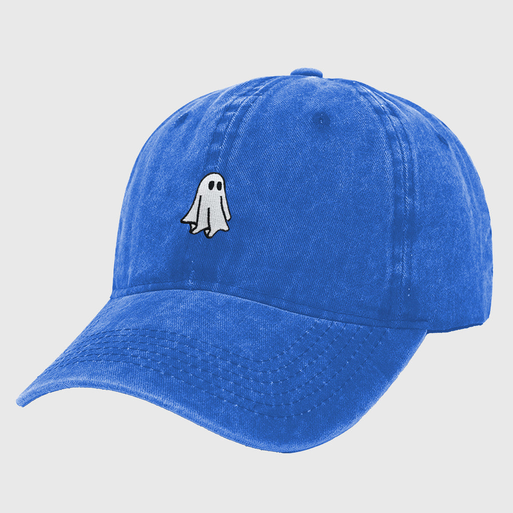 Anna-Kaci Women's Vintage Washed Baseball Cap with Ghost Embroidery