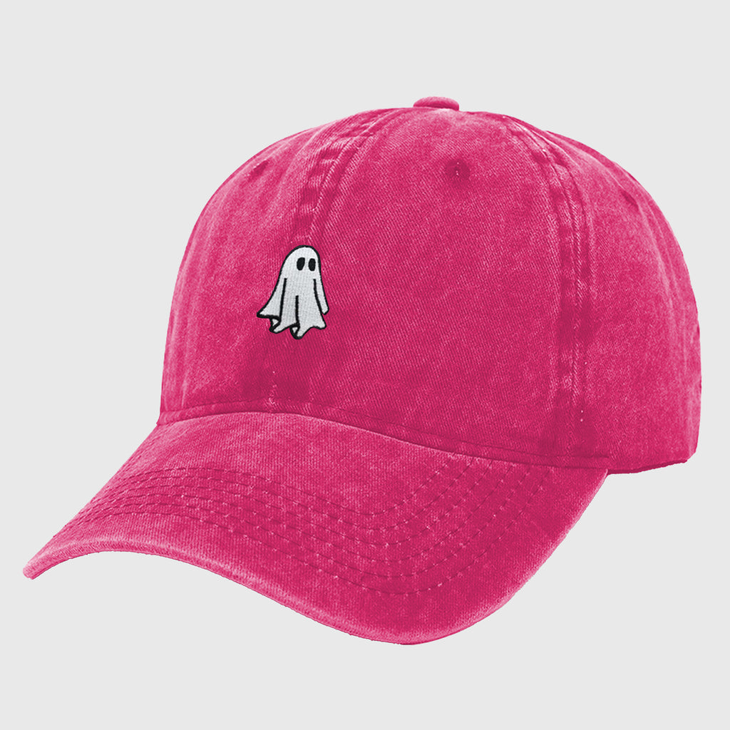 Anna-Kaci Women's Vintage Washed Baseball Cap with Ghost Embroidery