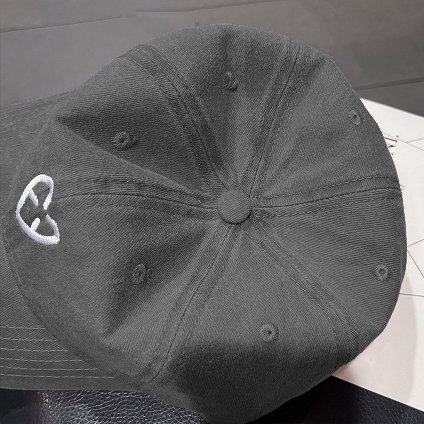 Anna-Kaci Women's Coral Vintage Washed Baseball Cap with Heart Embroidery