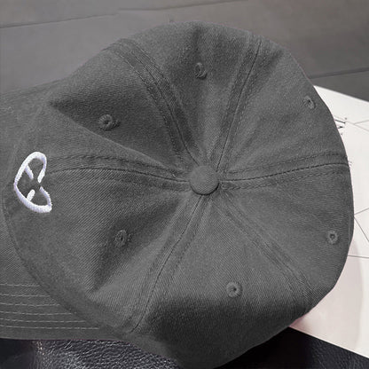 Anna-Kaci Women's Coral Vintage Washed Baseball Cap with Heart Embroidery