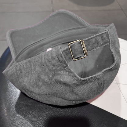 Anna-Kaci Women's Coral Vintage Washed Baseball Cap with Heart Embroidery