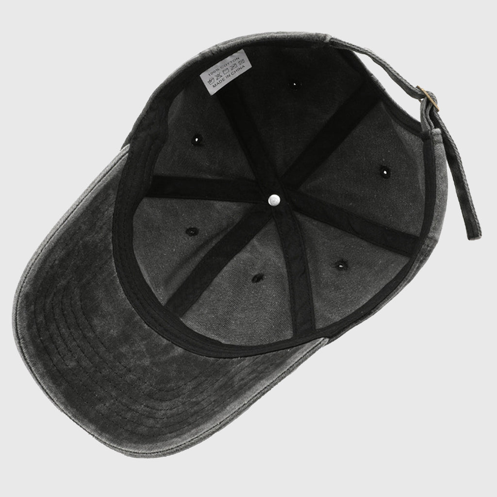 Anna-Kaci Women's Vintage Washed Baseball Cap with Heart Embroidery