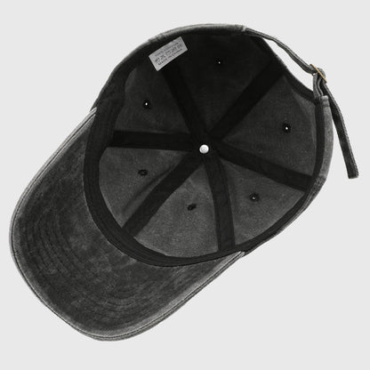 Anna-Kaci Women's Vintage Washed Baseball Cap with Heart Embroidery