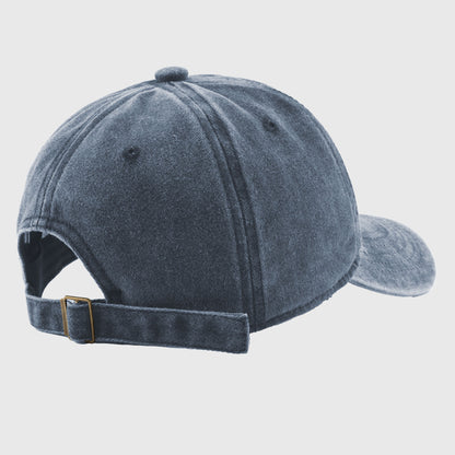 Anna-Kaci Women's Vintage Washed Baseball Cap with Heart Embroidery