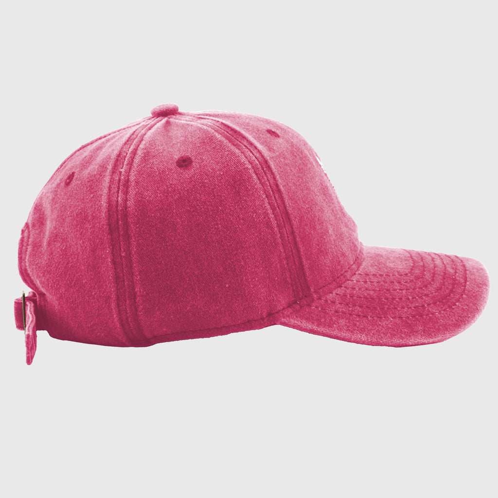 Anna-Kaci Women's Vintage Washed Baseball Cap with Heart Embroidery