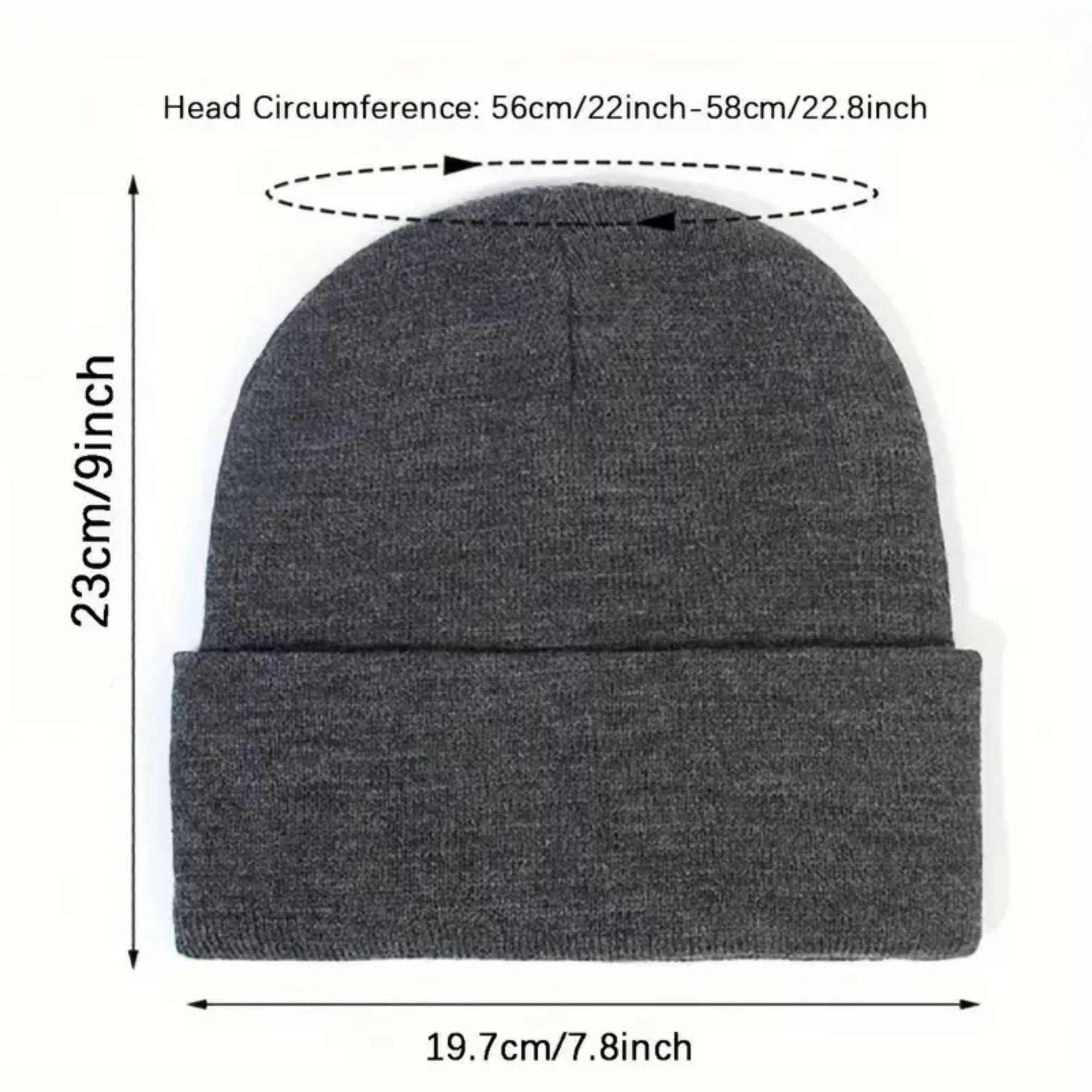 Anna-Kaci Women's Satin Lined Knit Beanie Hat with Folded Cuff for Hair Protection