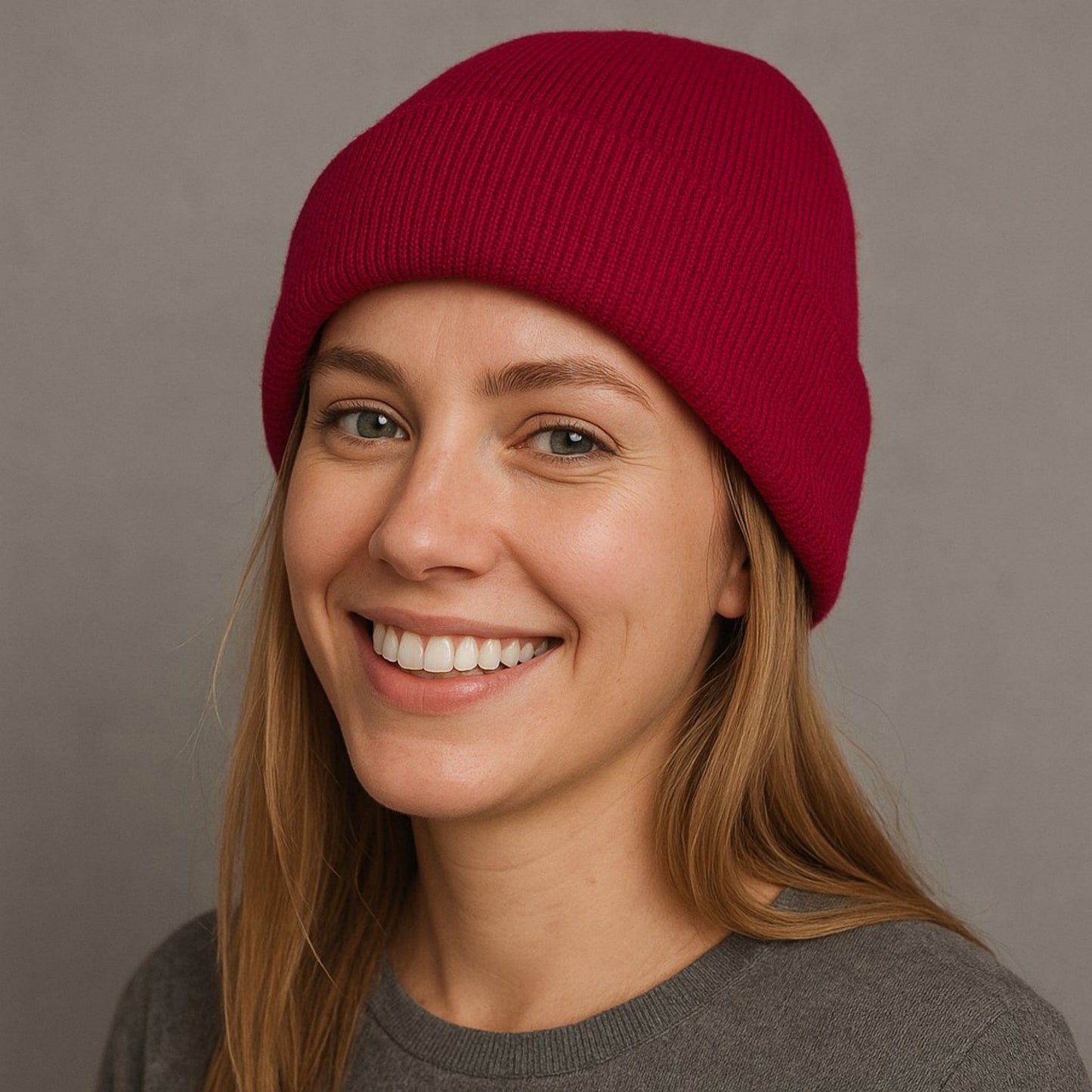 Anna-Kaci Women's Satin Lined Knit Beanie Hat with Folded Cuff for Hair Protection