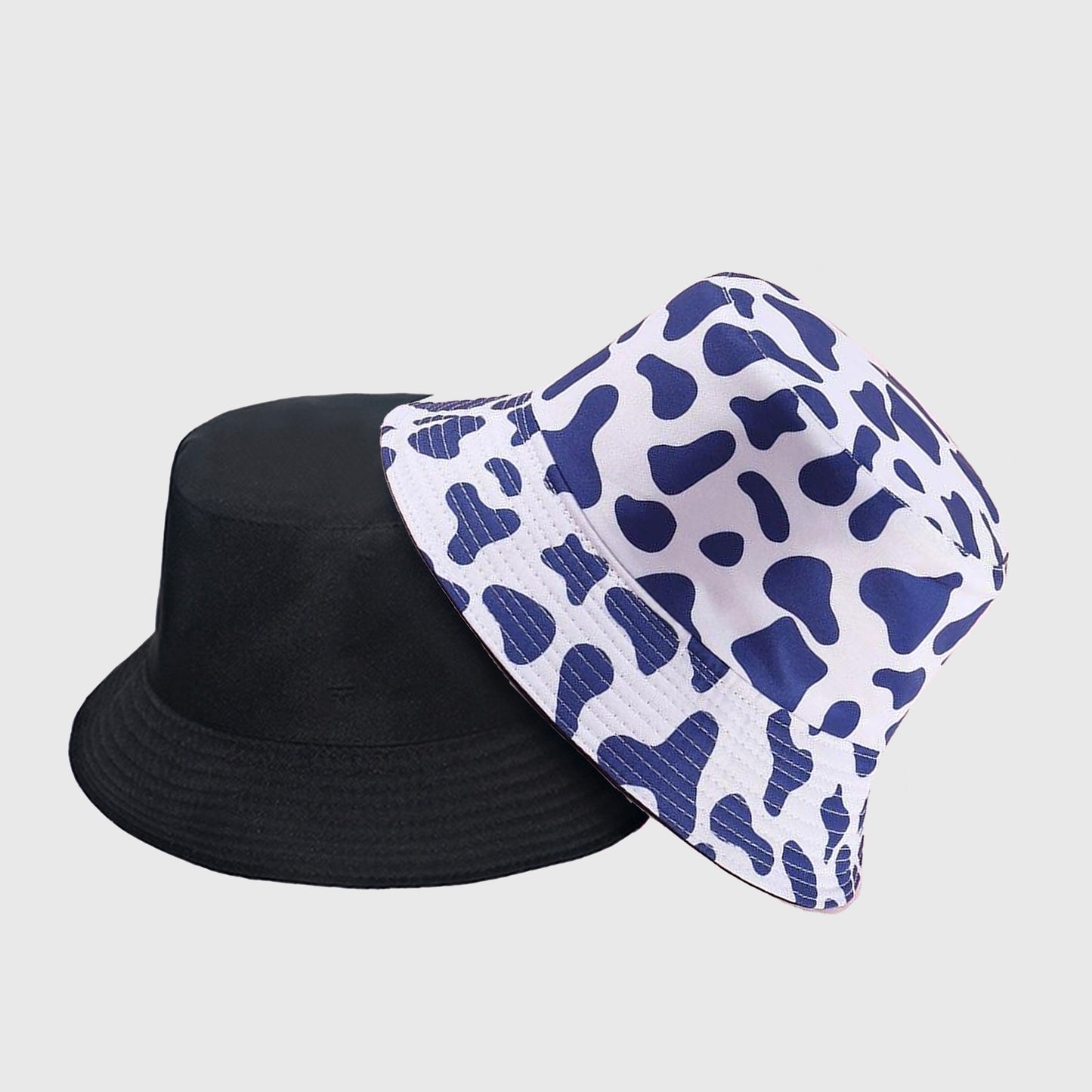 Anna-Kaci Women's Cow Print Bucket Hat - Double - Sided Wear