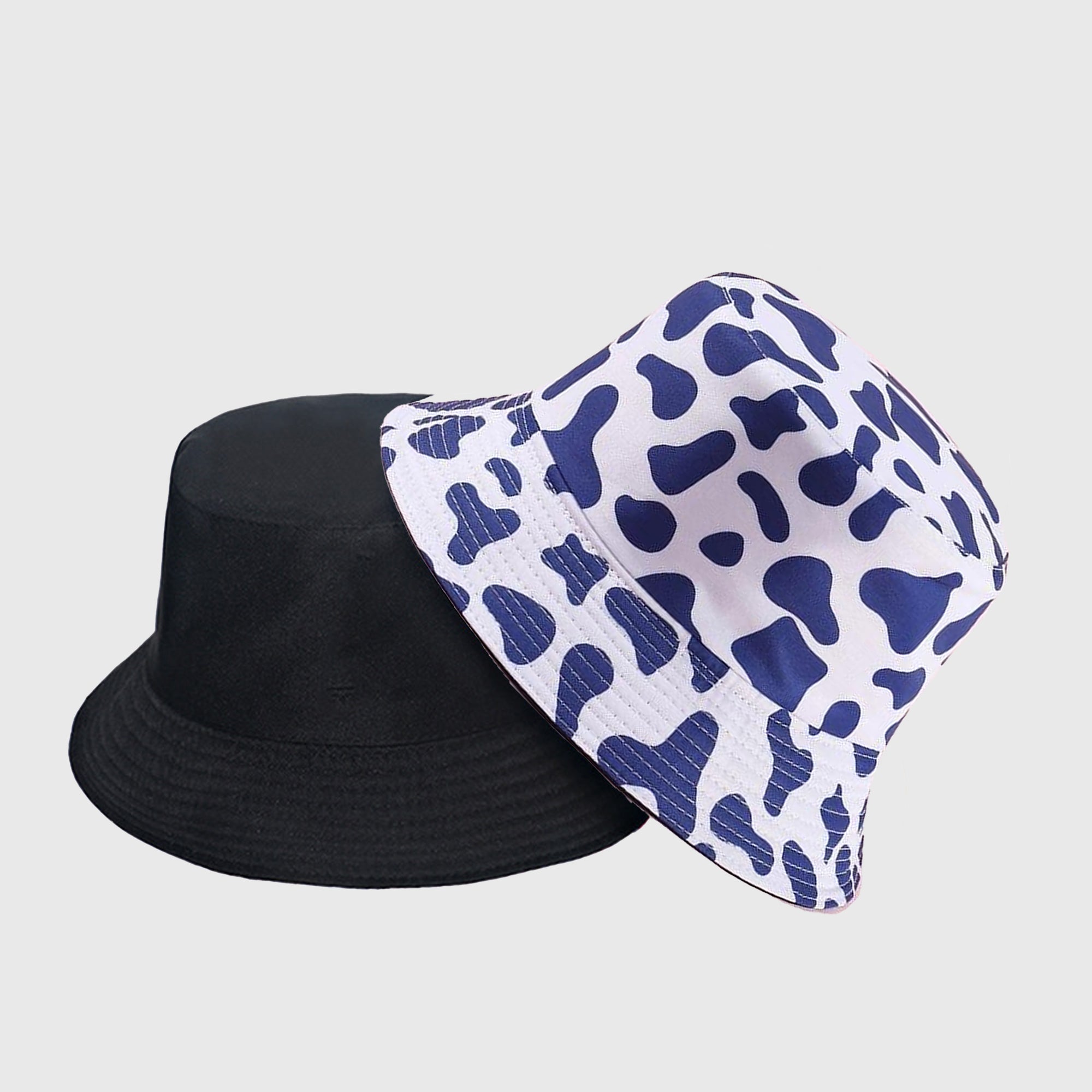 Anna-Kaci Women's Cow Print Bucket Hat - Double - Sided Wear
