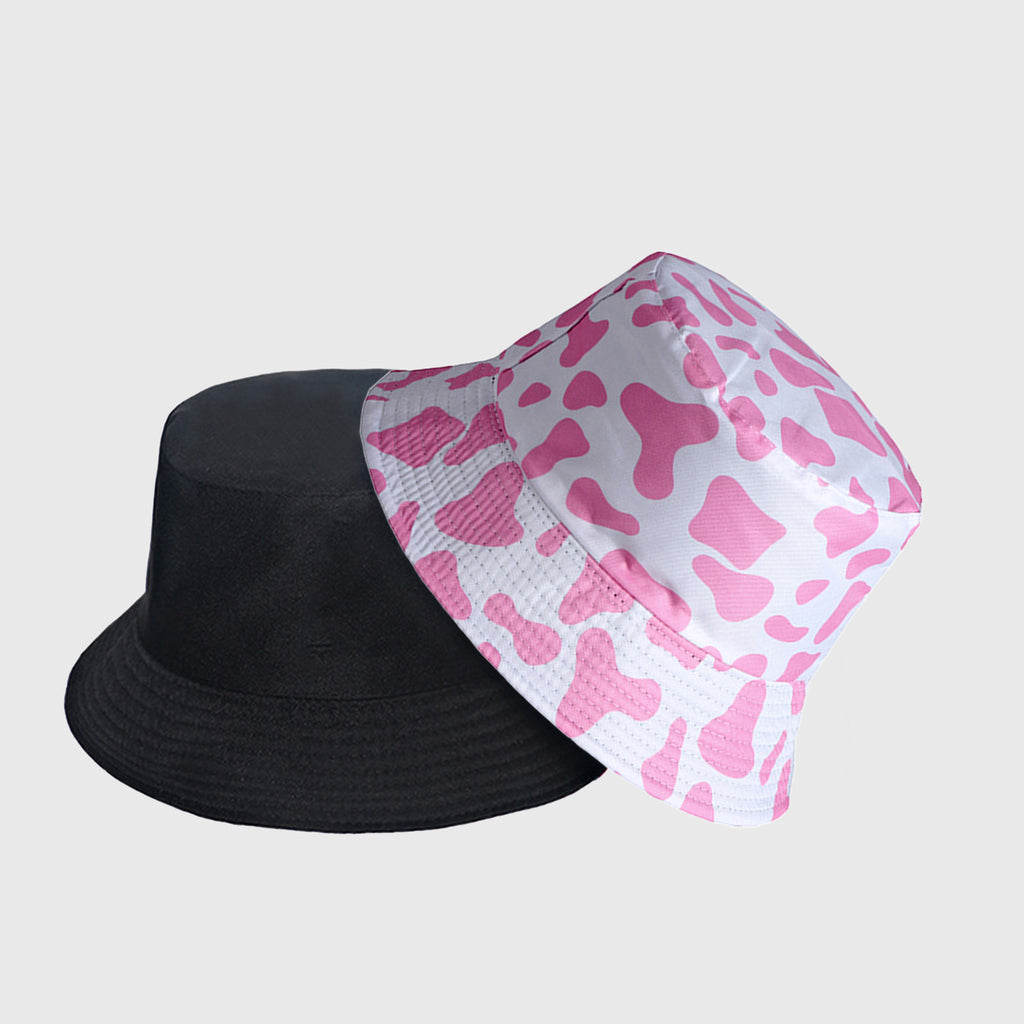 Anna-Kaci Women's Cow Print Bucket Hat - Double - Sided Wear