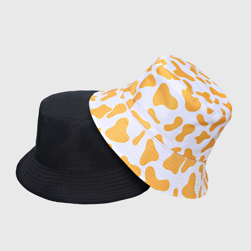 Anna-Kaci Women's Cow Print Bucket Hat - Double - Sided Wear