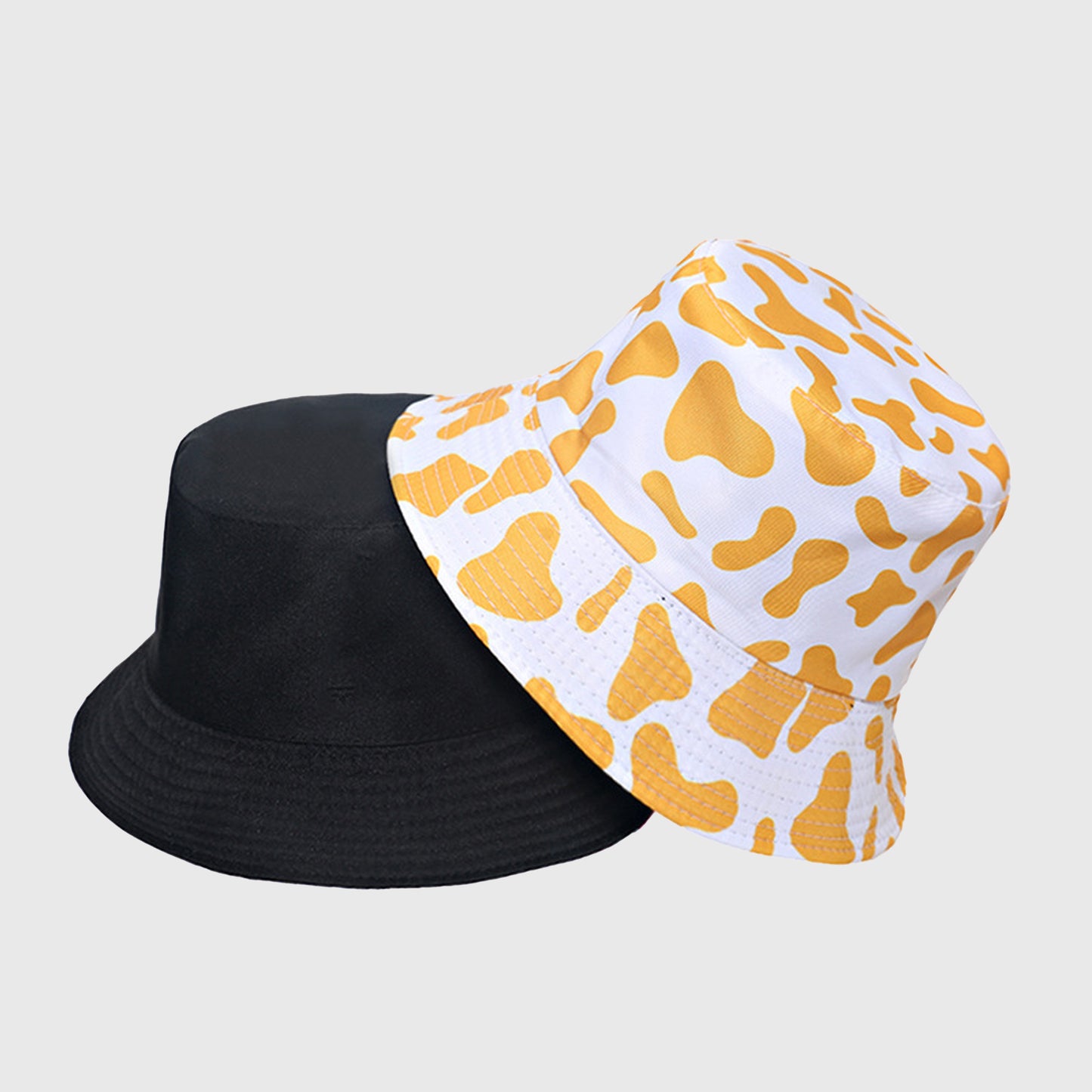 Anna-Kaci Women's Cow Print Bucket Hat - Double - Sided Wear