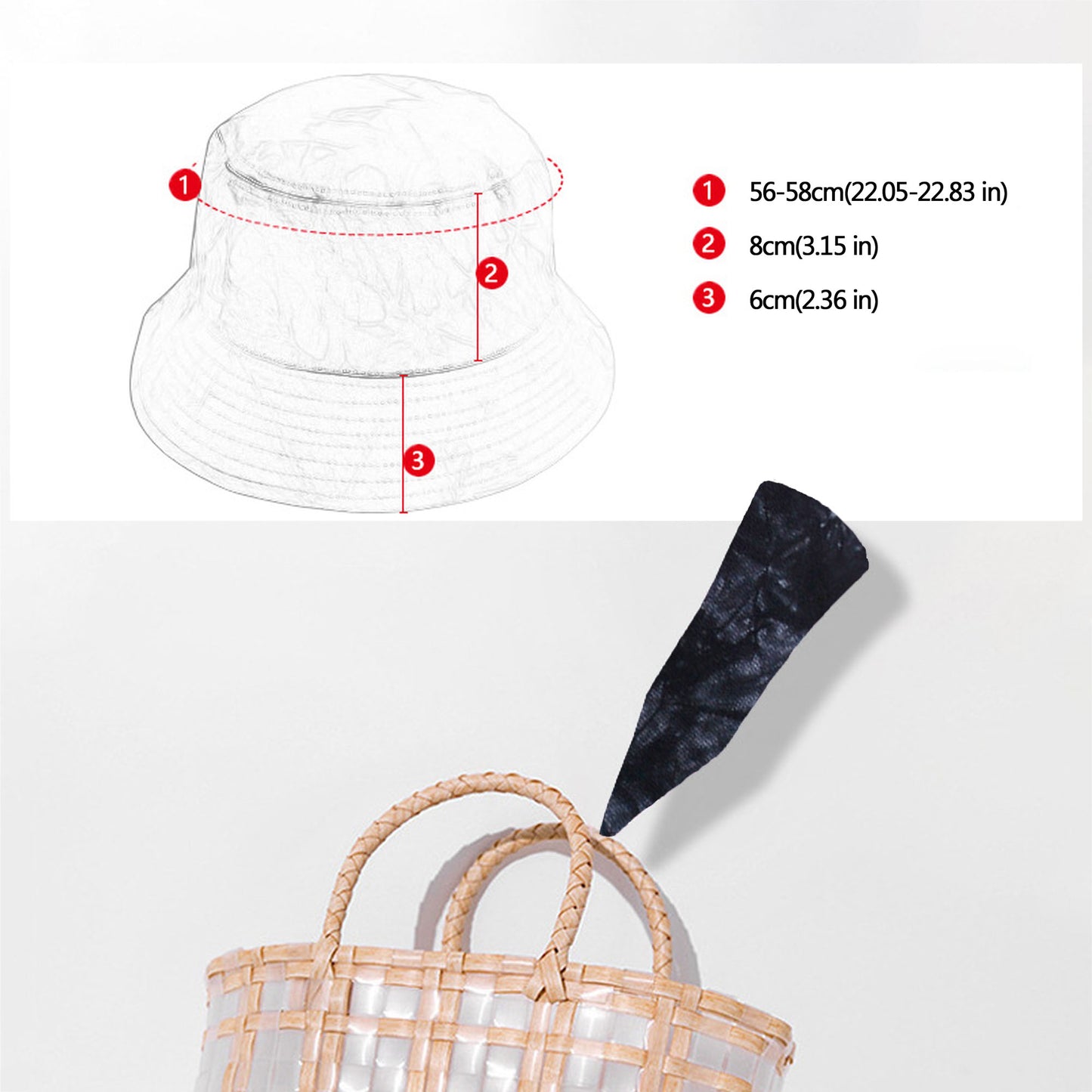 Anna-Kaci Women's Tie - Dye Bucket Hat - Stylish Summer Sun Hat