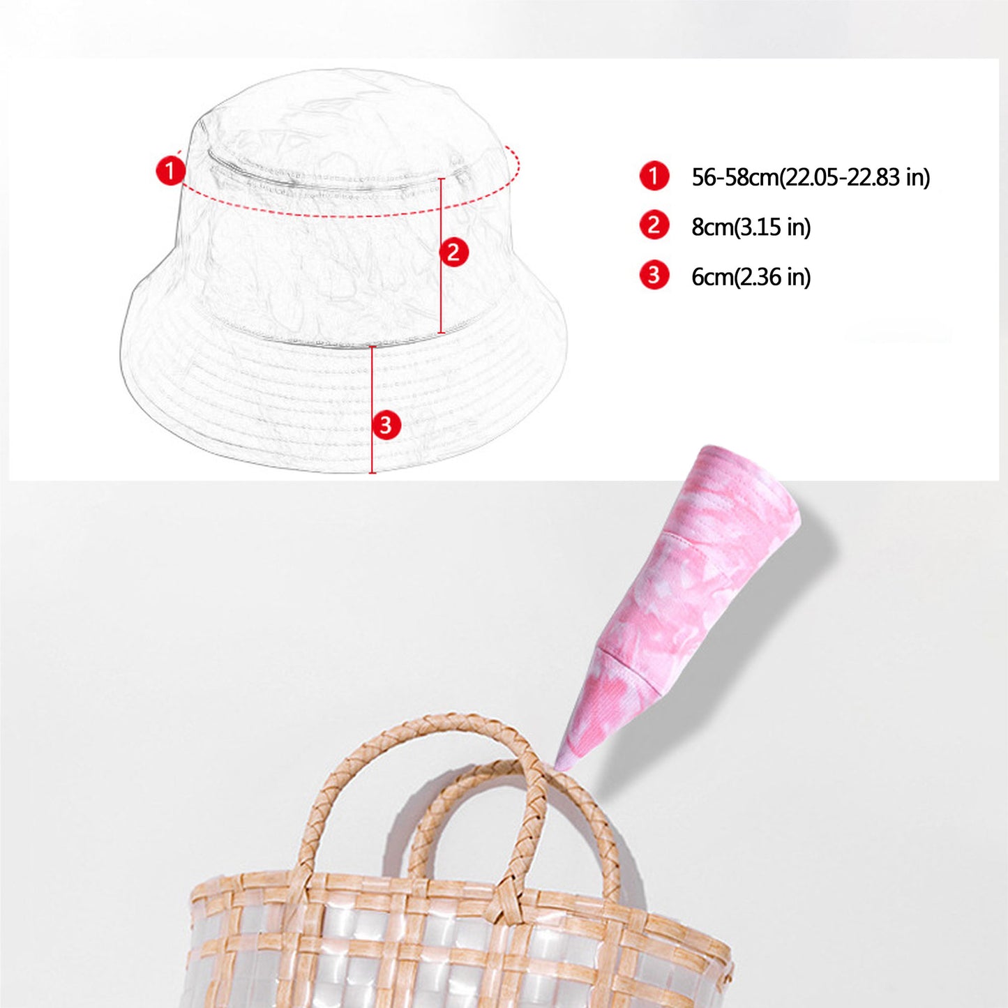 Anna-Kaci Women's Tie - Dye Bucket Hat - Stylish Summer Sun Hat