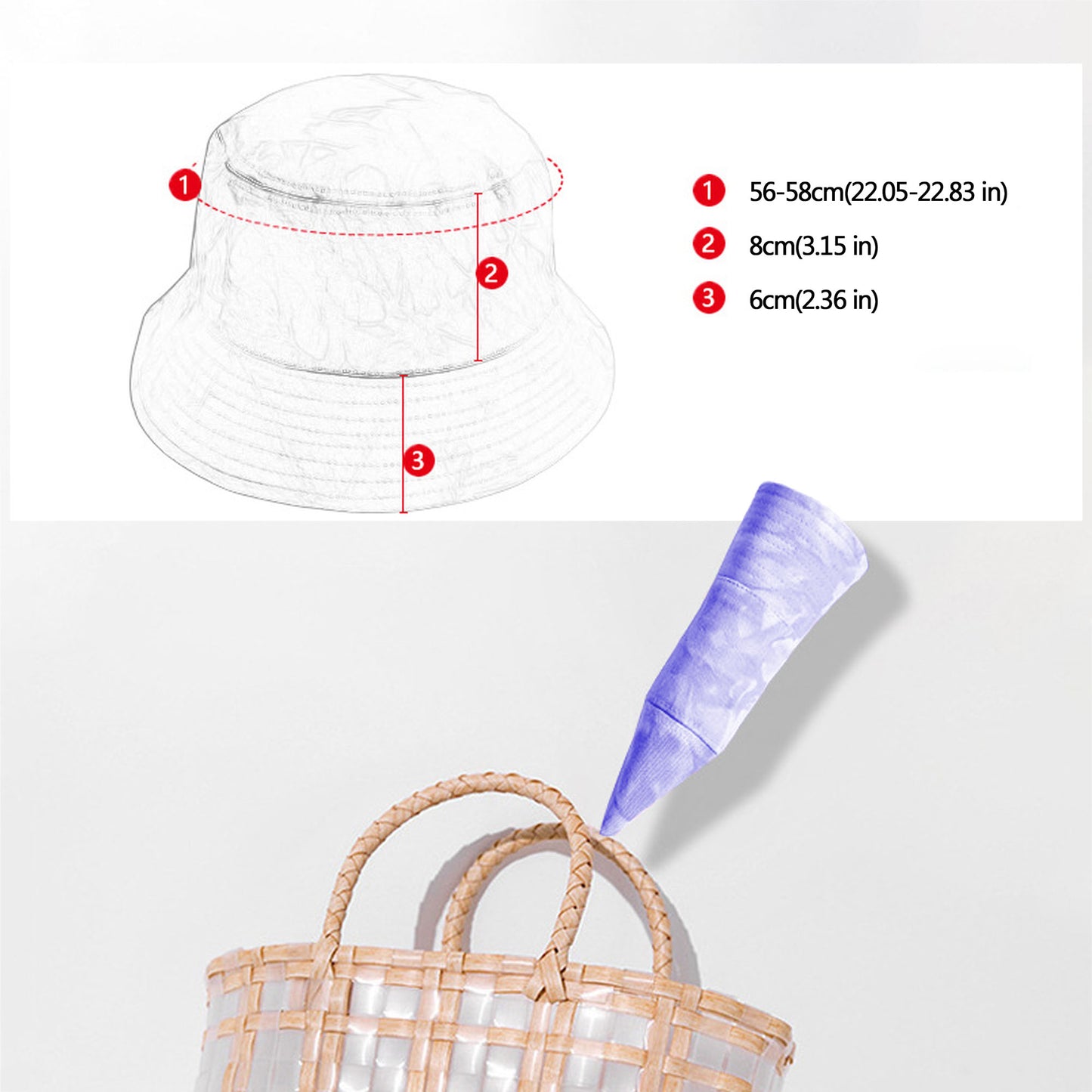 Anna-Kaci Women's Tie - Dye Bucket Hat - Stylish Summer Sun Hat