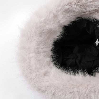 Anna-Kaci Women's Faux Fur Bucket Hat - Winter Warm & Stylish