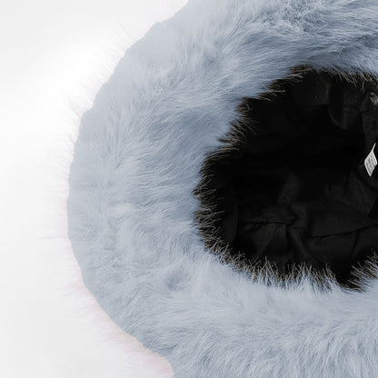 Anna-Kaci Women's Faux Fur Bucket Hat - Winter Warm & Stylish