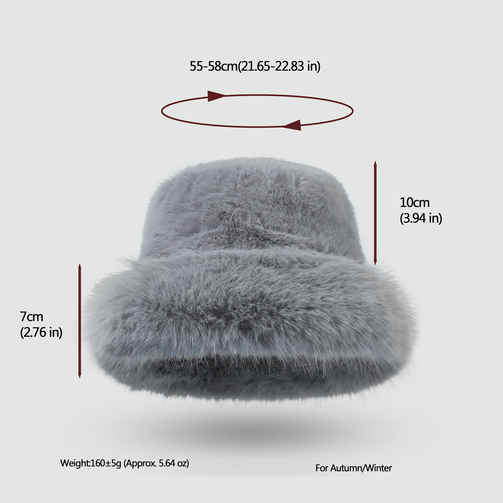Anna-Kaci Women's Faux Fur Bucket Hat - Winter Warm & Stylish
