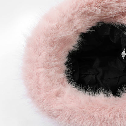 Anna-Kaci Women's Faux Fur Bucket Hat - Winter Warm & Stylish