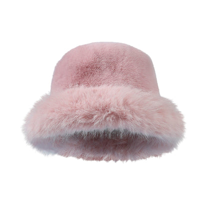 Anna-Kaci Women's Faux Fur Bucket Hat - Winter Warm & Stylish