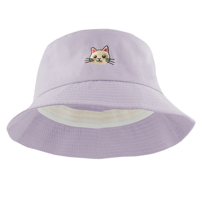 Anna-Kaci Women's Cute & Stylish Bucket Hat with Cat Embroidery
