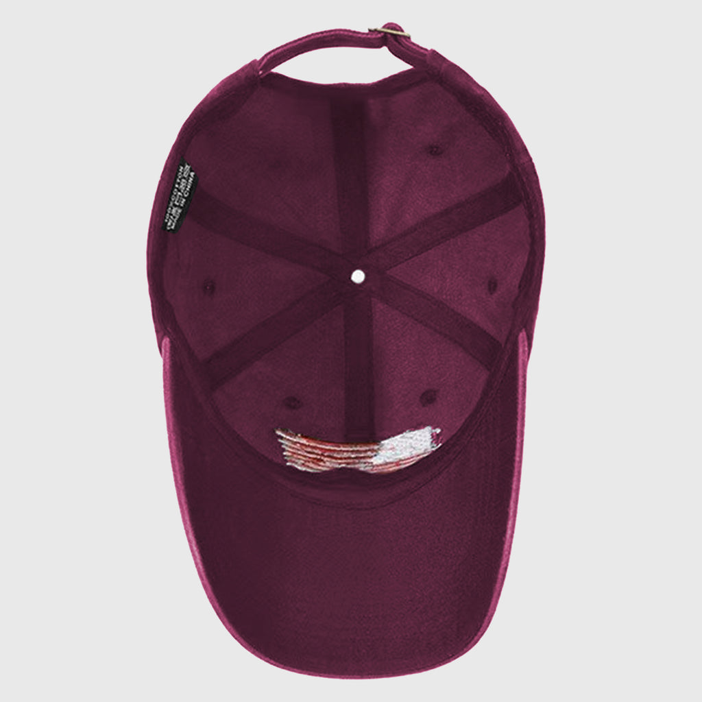 Anna-Kaci Unisex Vintage Baseball Cap with USA Flag Patch