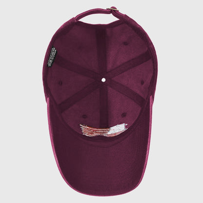 Anna-Kaci Unisex Vintage Baseball Cap with USA Flag Patch