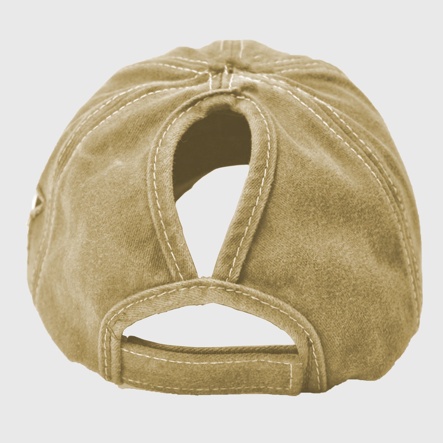 Anna-Kaci Women's Distressed Baseball Cap with Glitter Star Patches