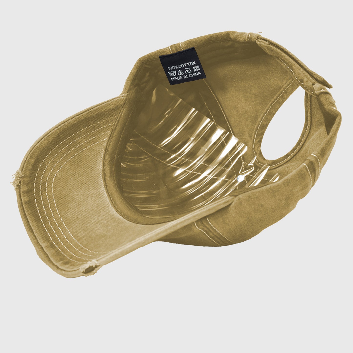 Anna-Kaci Women's Distressed Baseball Cap with Glitter Star Patches