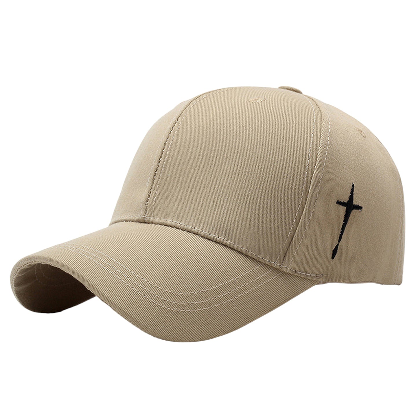 Anna-Kaci Unisex Baseball Cap with Cross Embroidery