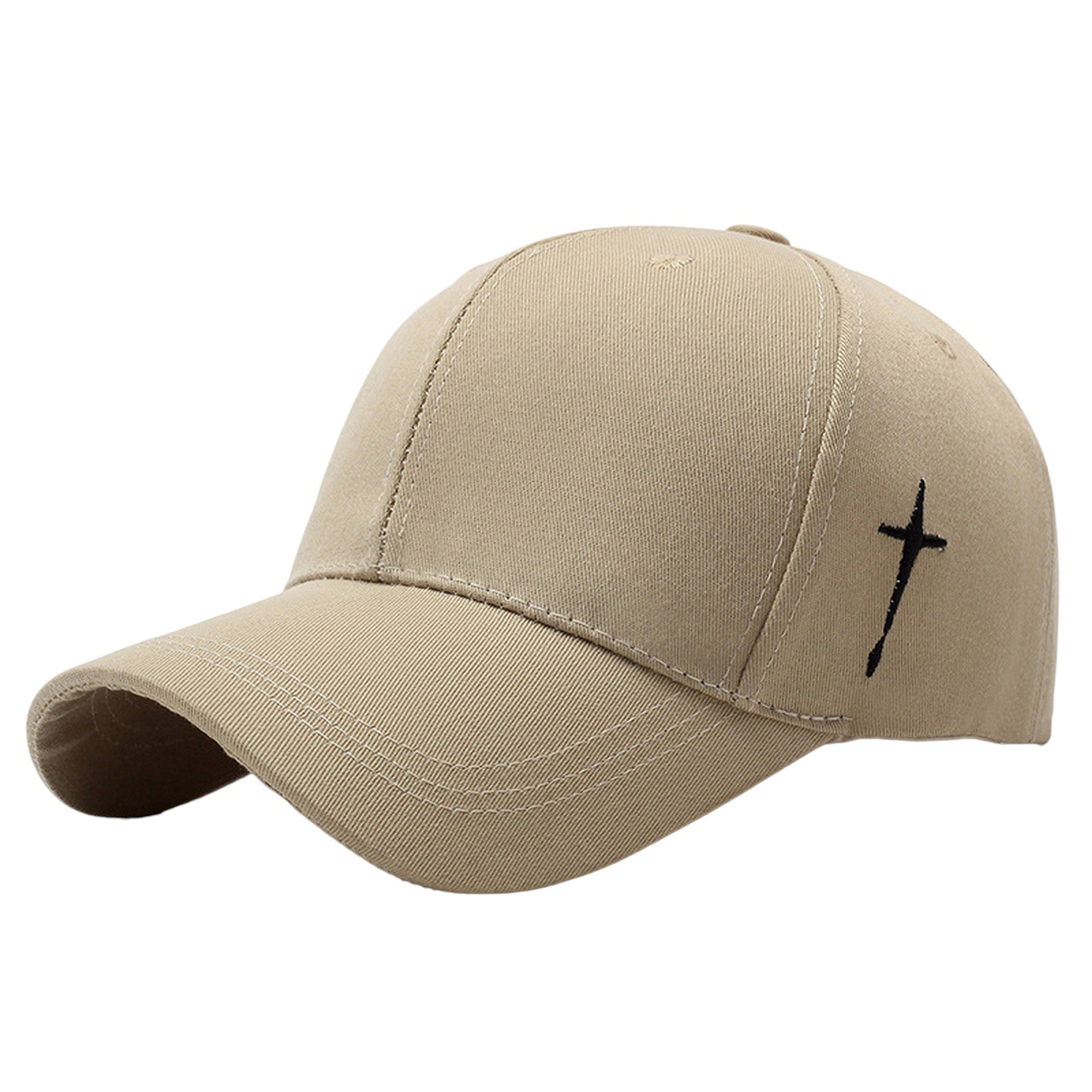Anna-Kaci Unisex Baseball Cap with Cross Embroidery