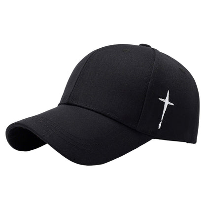 Anna-Kaci Unisex Baseball Cap with Cross Embroidery