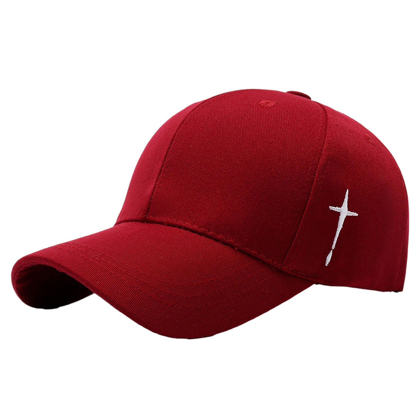 Anna-Kaci Unisex Baseball Cap with Cross Embroidery