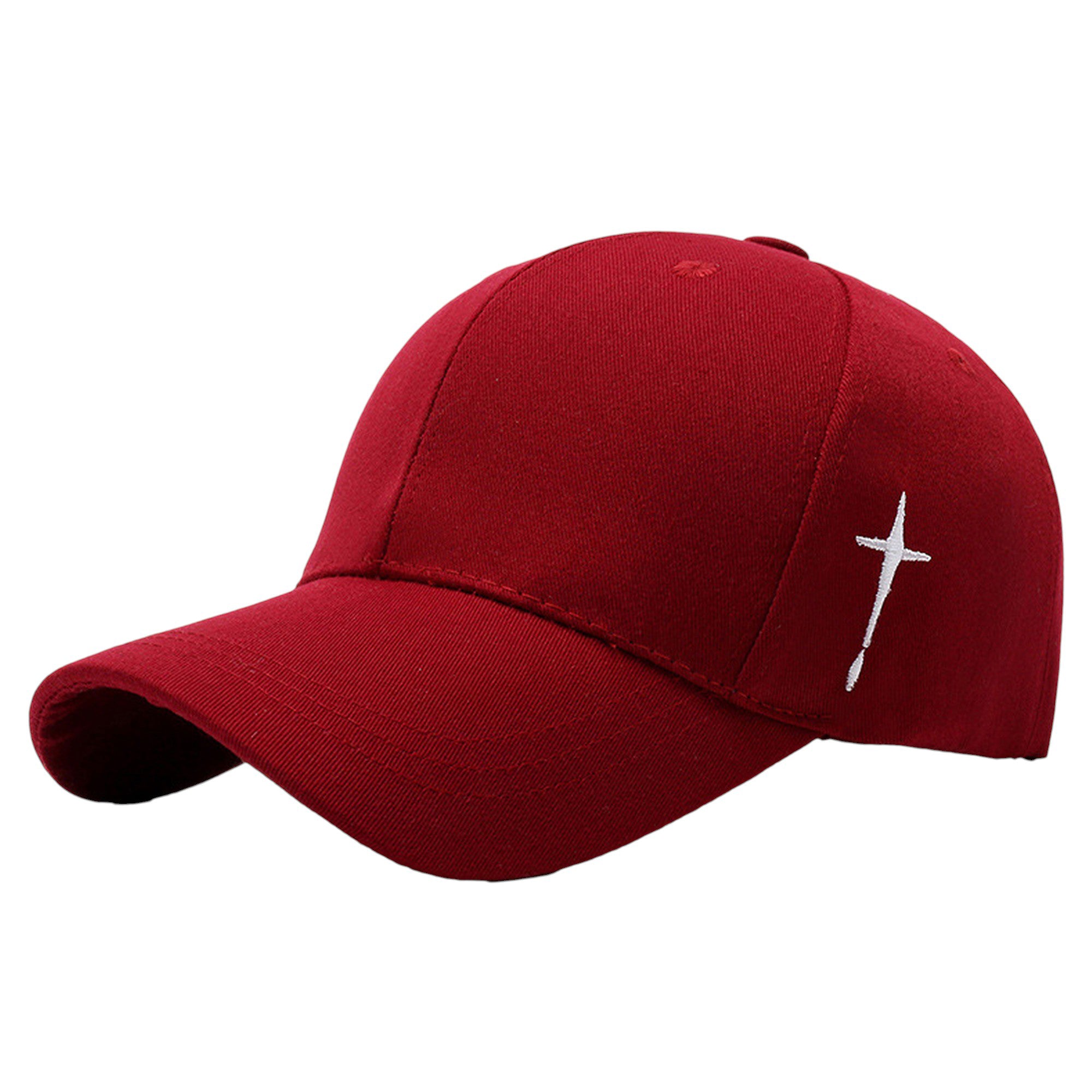 Anna-Kaci Unisex Baseball Cap with Cross Embroidery