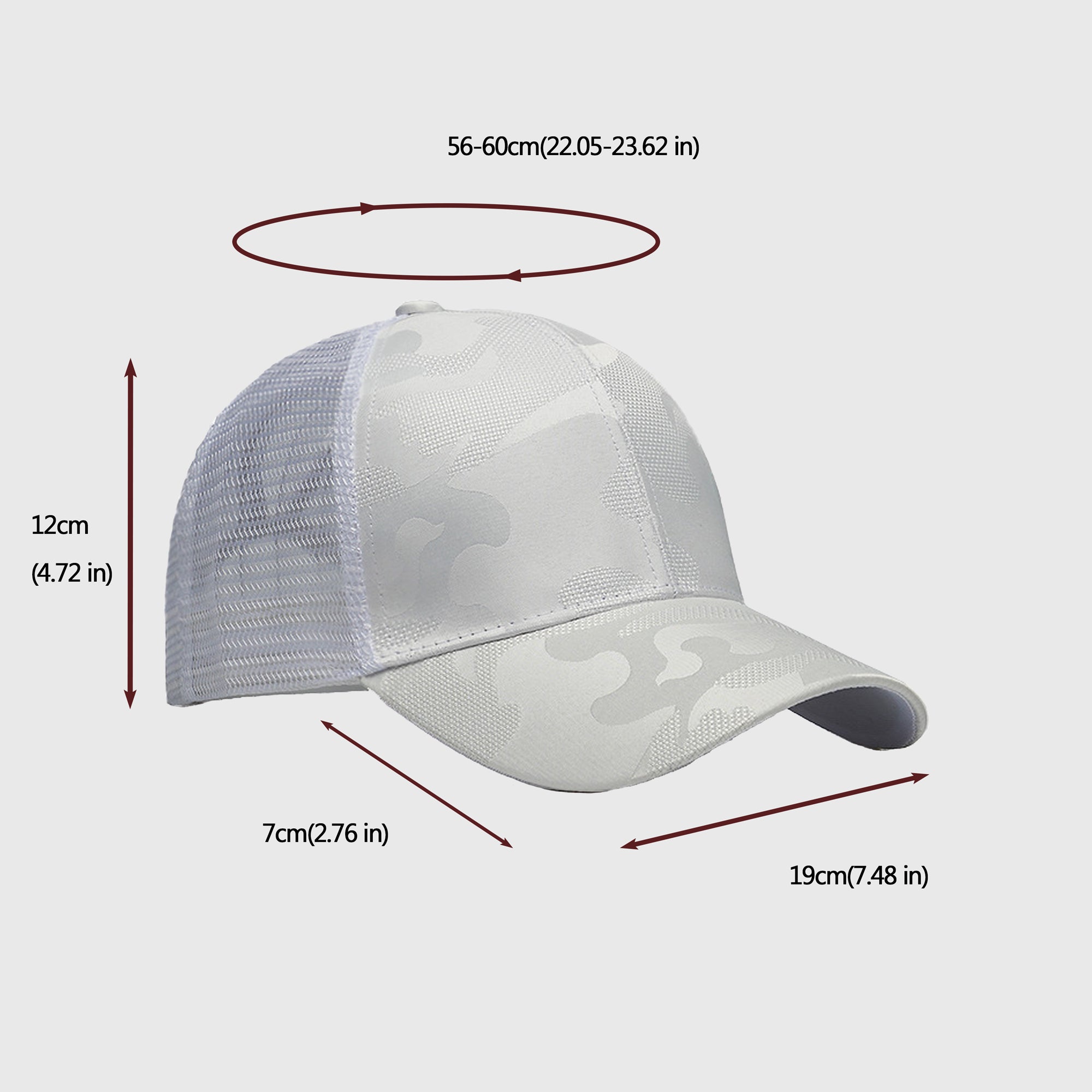 Anna-Kaci Women's Camo Trucker Hat with Mesh Back