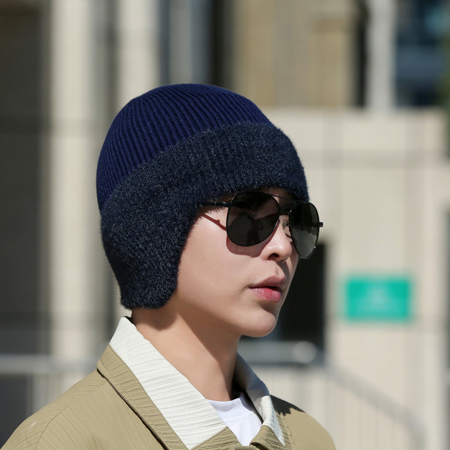 Anna-Kaci Unisex Knit Beanie with Ear Flaps