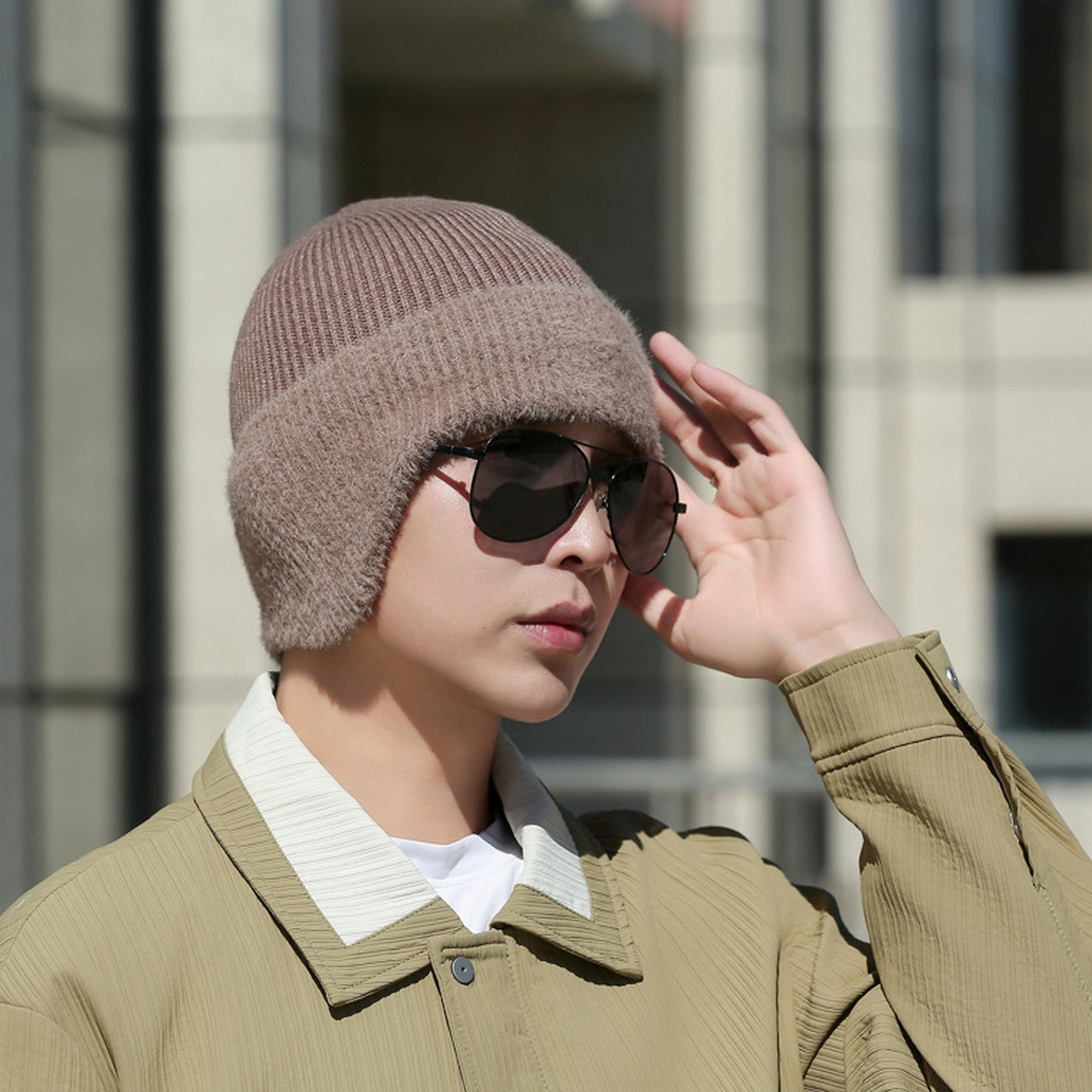 Anna-Kaci Unisex Knit Beanie with Ear Flaps