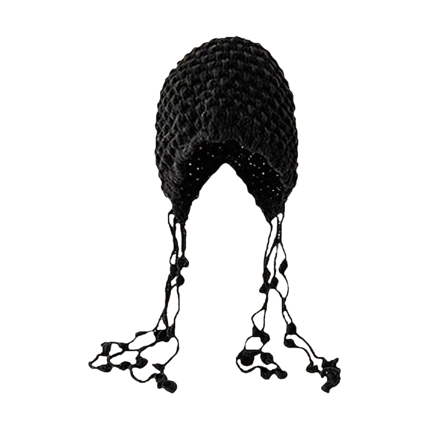 Anna-Kaci Women's Crochet Beanie with Tassel Details